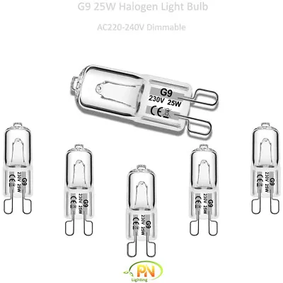 Halogen Light Bulbs G9 20W Dimmable 220~240V Long Life Capsule Lamps • £2.49