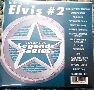 £11.64 • Buy Legends Karaoke Cdg Elvis #26 Oldies Rock 15 Songs Cd+g Hound Dog,blueberry Hill