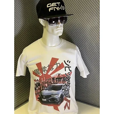 Get Fnkd New Age Hero Fk8 Civic Type R T-shirt - White Honda Vtec Turbo Fashion • £35
