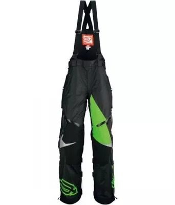 $179.99 • Buy Arctiva Comp S6 Mens Insulated Snowmobile Bibs Black/Green  -XXL