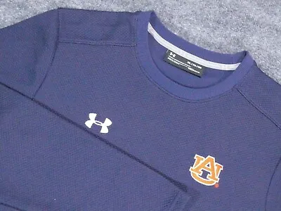 Auburn Tigers Shirt Men XL Blue Under Armour ColdGear Waffle Henley War Eagle • $19.99