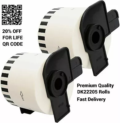 DK22205 DK-22205 Label Fits Brother Printers QL500 QL600 QL700 QL800 QL1050/1100 • £30.99