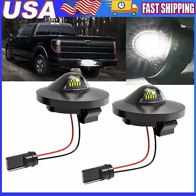 2 Pcs LED License Plate Light Lamp Assembly Replacement For Ford F150 F250 F350 • $7.99