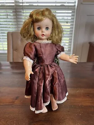 Vintage 1958 Madame Alexander MME 15” Doll Jointed Turn Waist Kelly? Edith? Rare • $62