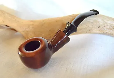 Mr. Brog Tobacco Smoking Pipe No 56 Motor Brown Pear Wood With Carton • $30