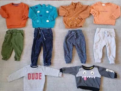 Massive Bundle Baby Boys 12-18 Months Clothes Spring Jumpers Trousers Mix&match  • $10.10