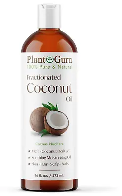 Fractionated Coconut Oil 16 Oz Pure Carrier For Essential Oils Massage Skin Hair • $17.50