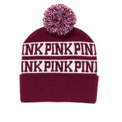 Victorias Secret Pink Nation Knit Winter Holiday Beanie Hat Christmas Nip • $13.75