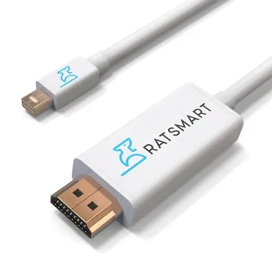Mini Displayport To HDMI 6 FT Thunderbolt To HDMI Adapter For Apple Macbook  • $6.49