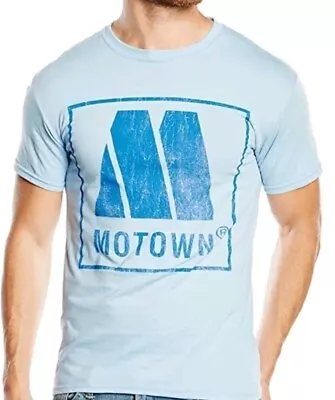 Official Motown Size S Classic Detroit   Music T Shirt Blue  • £3.99