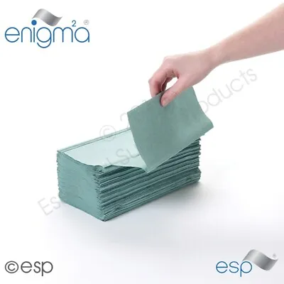 C Fold 1ply Paper Hand Towels Premium Quality Interfold Fold ESP Enigma • £9.99