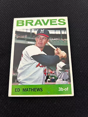 1964 Ed Mathews Topps #35 Atlanta Braves Vintage Baseball Card • $27.99