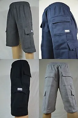 NWT Pro Club Heavy Weight Fleece Cargo Shorts Mens Sweatpants Pocket S-7XL • $24