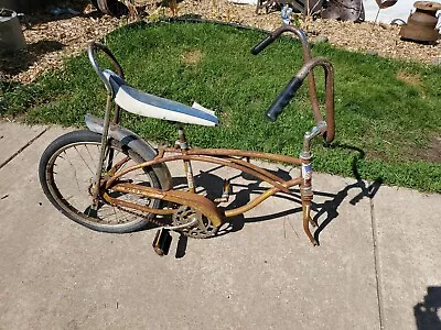 $120 • Buy VINTAGE MUSCLE BIKE PILOT BANANA SEAT BICYCLE Parts Or Restoration 