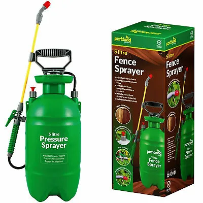 5 Litre Fence Sprayer Pressure Weed Killer Garden Spray Bottle Chemical Water • £14.99