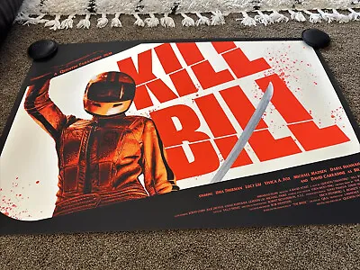 NYCC 2022 Kill Bill Marko Manev Poster Screen Print 36x24 Mondo 1/1 Pearl White • $179