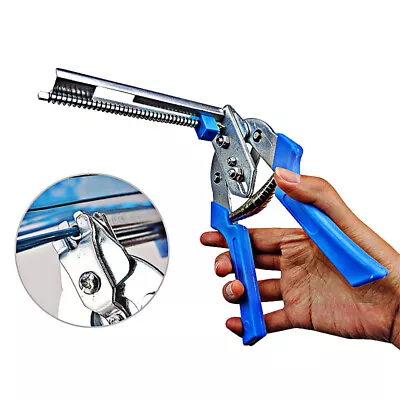£11.84 • Buy Hog Ring Plier Tool 600pcs M Clips Chicken Mesh Cage Wire Crimping Wire Fencing