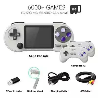 New SF2000 Handheld Game Console Built In 6000 Games Xmas Gift Boys And Girls • £25.99