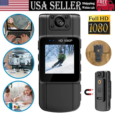 20-hour 1080P Camcorder Mini Police Body Camera HD 180° Video DVR IR Night Cam • $25.99