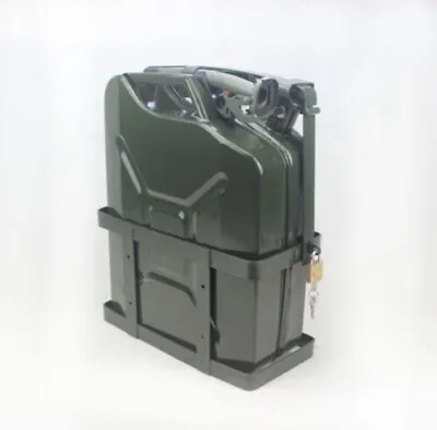 Jerry Can 20L Holder & Spout Petrol Storage Green Car Fuel 4WD Motorhome Army • $119