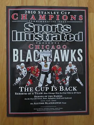 '10 CHICAGO BLACK HAWKS PROMO Sports Illustrated Display Poster TOEWS KANE NIEMI • $35