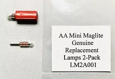 2 Aa Mini Maglite Flashlight Bulbs Lm2a001 • $6.50