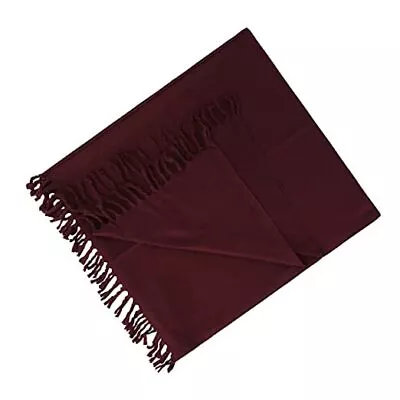 Wonderlist Tibetan Meditation Shawl Wool Handloom Meditation Oversize Dark Red • $60.50