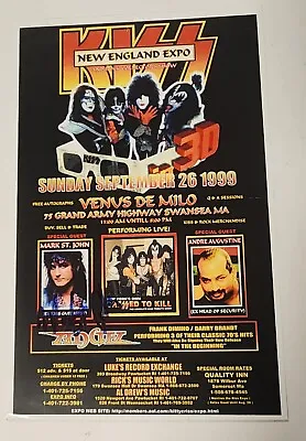 New England KISS Expo Poster Signed By Mark St John 1999 Animalize Autograph  • $74.99