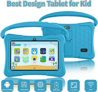 7inch Kids Tablet Educational Tablet For Kids 64GB Android 9 WiFi  Google Play • $46.29