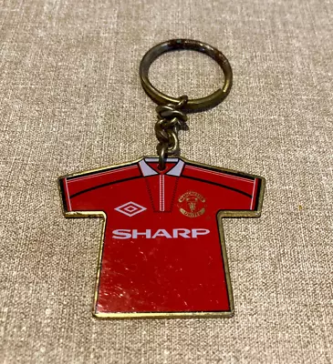 Vintage 90's Manchester United Shirt Football Keyring Keychain Metal • $12.62