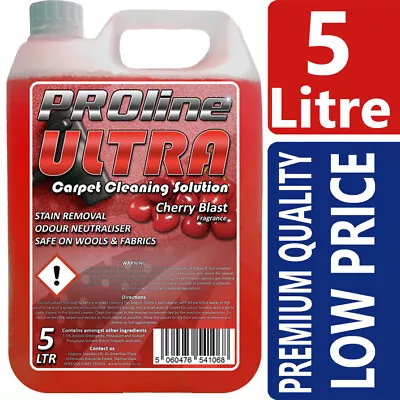 £16.95 • Buy Carpet Shampoo Cleaner,5ltr, Very Cherry,Vax, Rugdoctor, Karcher, Prochem