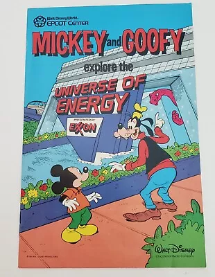 Mickey And Goofy Explore The EXXON Epcot Unvierse Of Energy 1985 Comic Book • $12