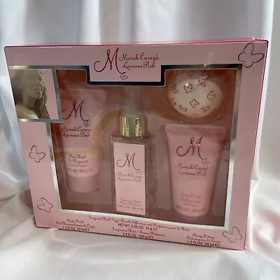 Mariah Carey LUSCIOUS PINK Mist Lotion Wash Fizz Women Perfume 4 PC Gift Set NIB • $22