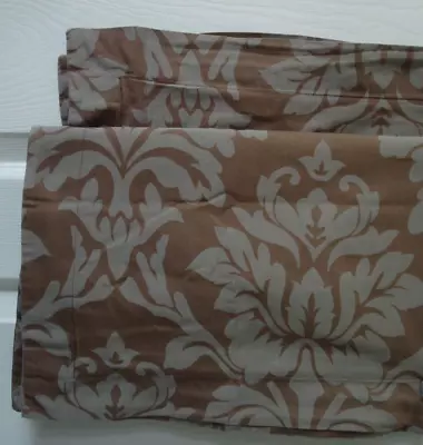 Restoration Hardware Brown Print Standard Pillow Shams 20  X 26  Set Of Two • $32.99