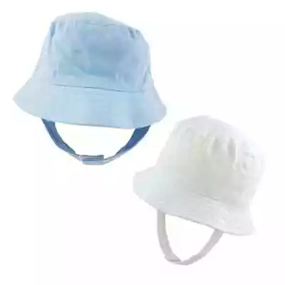Baby Sun Hat Summer Beach Bucket Cap  Chin Strap  Newborn Toddler Kids Boy 0-4Yr • £6.45