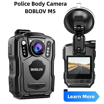 BOBLOV 256G 170° IR GPS HD Body Mounted Camera Dash Cam With Car Suction Mount • £128.39