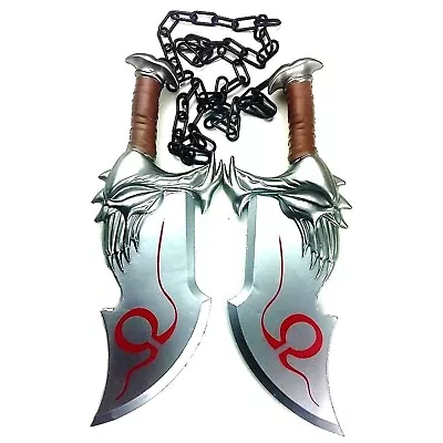 God Of War: Kratos Blades Of Chaos Foam 1:1 Scale Props Replica. Silver • $34.99