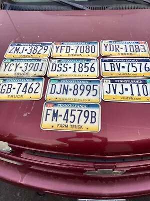 Pennsylvania License Vist PA Truck Car Lot Of 7 • $59.99