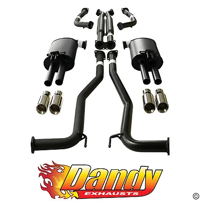 Twin 2.5 Inch Catback Exhaust For Commodore VE VF V6 V8 Ute With Angle Tips • $900