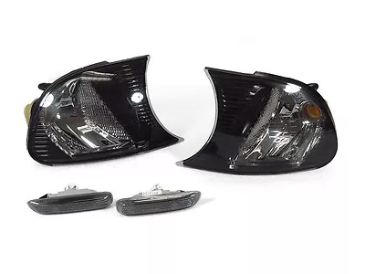 DEPO Smoke Corner Signal + Side Marker Lights For 2002-03 BMW E46 2D/Convertible • $50.94