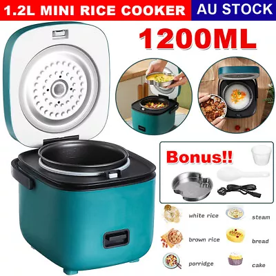 1.2L Multifunction Mini Electric Rice Cooker Soup Stew Pot Non-stick Pan Steamer • $34.85