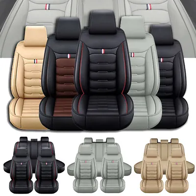 For Volkswagen Jetta Car Seat Covers 5-Sit Front Rear Protector Leather Full Set • $55.96