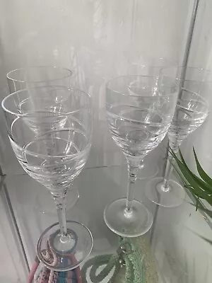 Jasper Conran Dartington Crystal Aura Wine Glasses 5 • £95