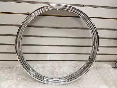 2.15x21 Drop Center 40 Spoke Chrome Rim Wheel Harley Sportster Softail Dyna NEW! • $49.79