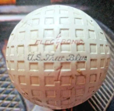 Vtg - U.S. TRUE BLUE Golf Ball - Royal - Electronic - Mesh - Cadwell Cover • $19