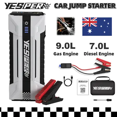 $129.99 • Buy 🆔2160A Car Jump Starter Portable 12V Battery Charger Booster Pack Power Bank AU