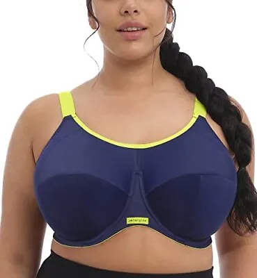 Elomi Energise Full Figure Hi Impact Convertible Sports Bra EL8041 • $69