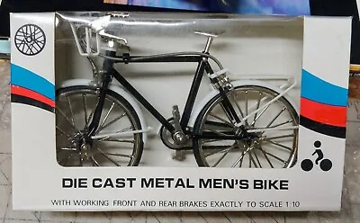 Mytek Vintage 1:10 Scale Die-Cast Black Bike Bicycle Model NIB • $22.99