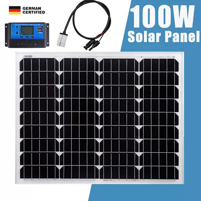 $86.39 • Buy 100 Watt 12V Solar Panel Kit W/ 30A Regulator Battery Charger With Anderson Plug