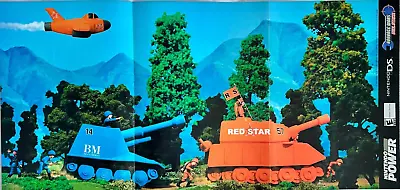 Authentic Nintendo Power Poster VTG N64 22x11 Advanced Tank Wars Double Strike • $24.99